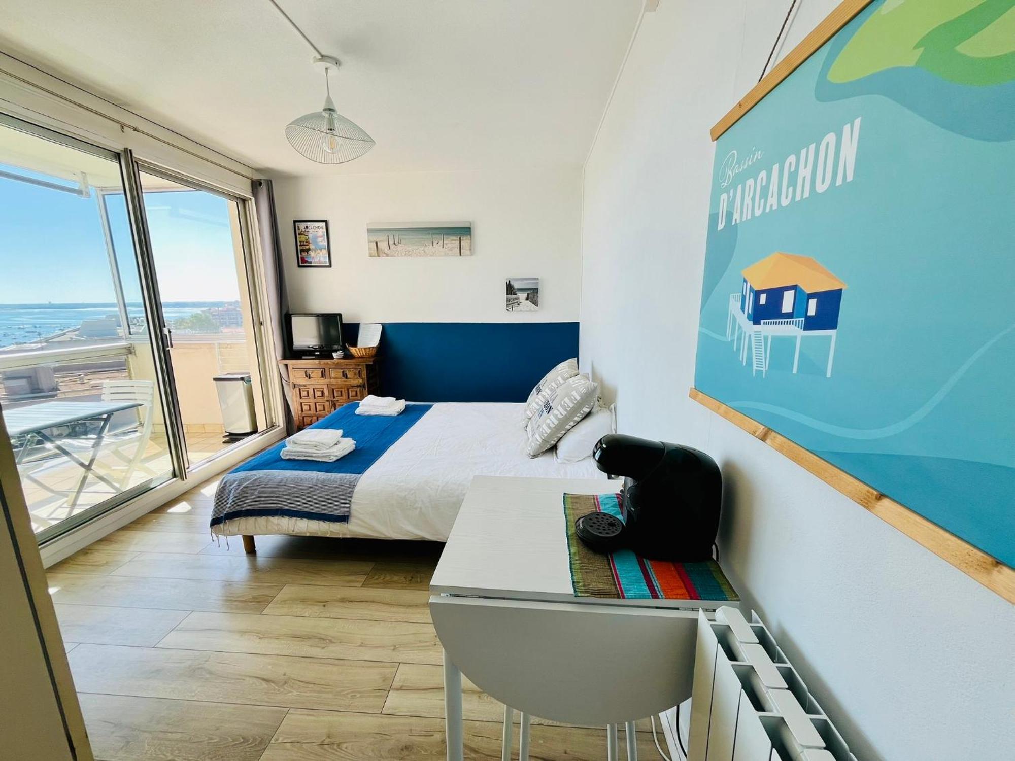 Studio Vue Mer-Port Arcachon Bagian luar foto